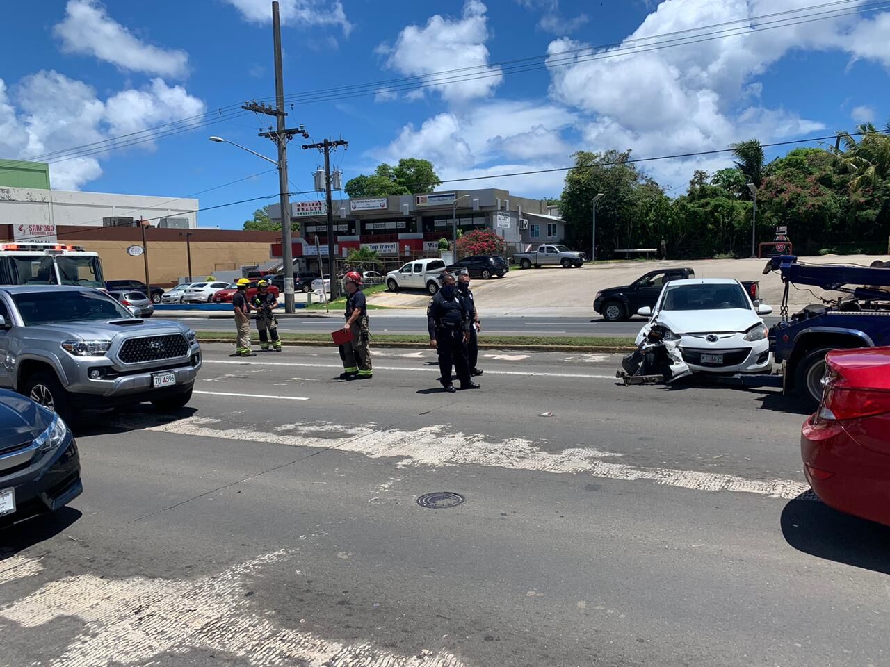 UPDATE: Lanes reopen on Marine Corps Drive corner Ypao Road after crash
